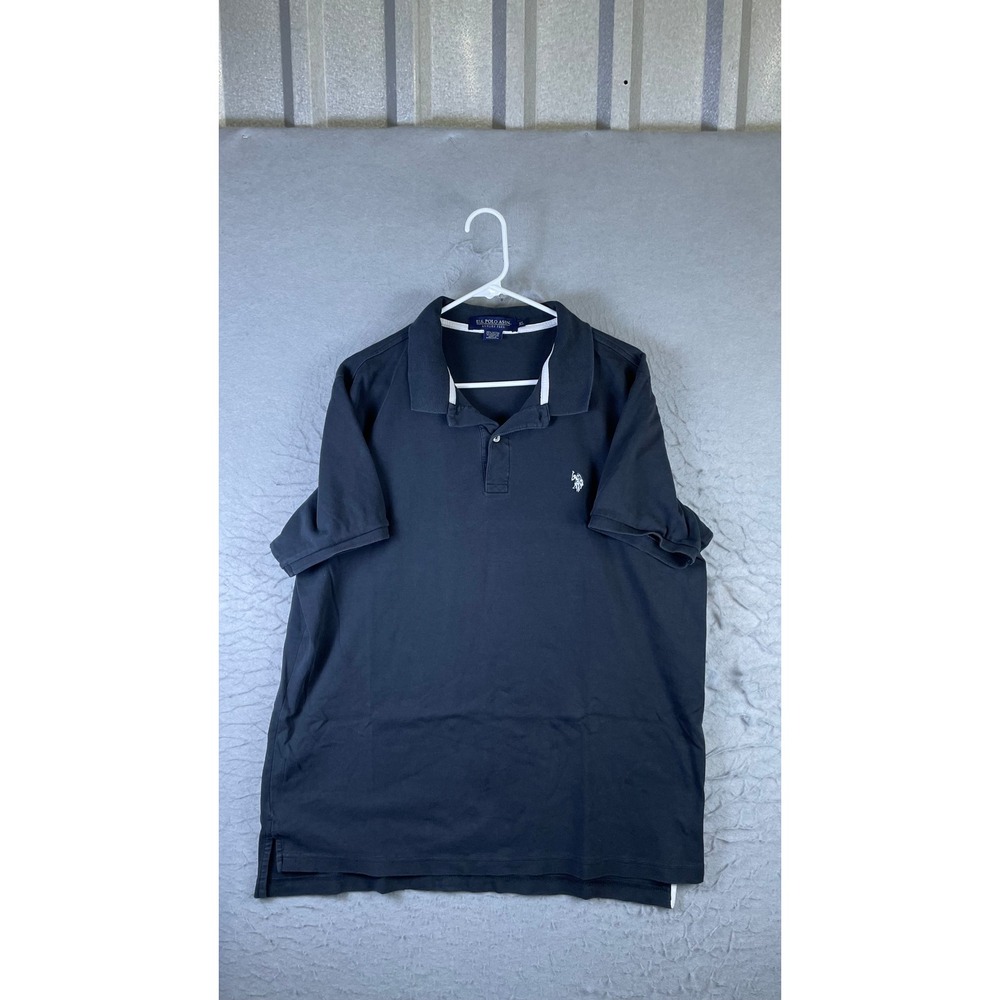 U.S. Polo Assn. Polo Shirt Mens XL Navy Blue Excellent Luxury Feel Cotton